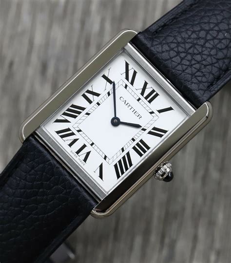 montre tank solo cartier|cartier tank solo large.